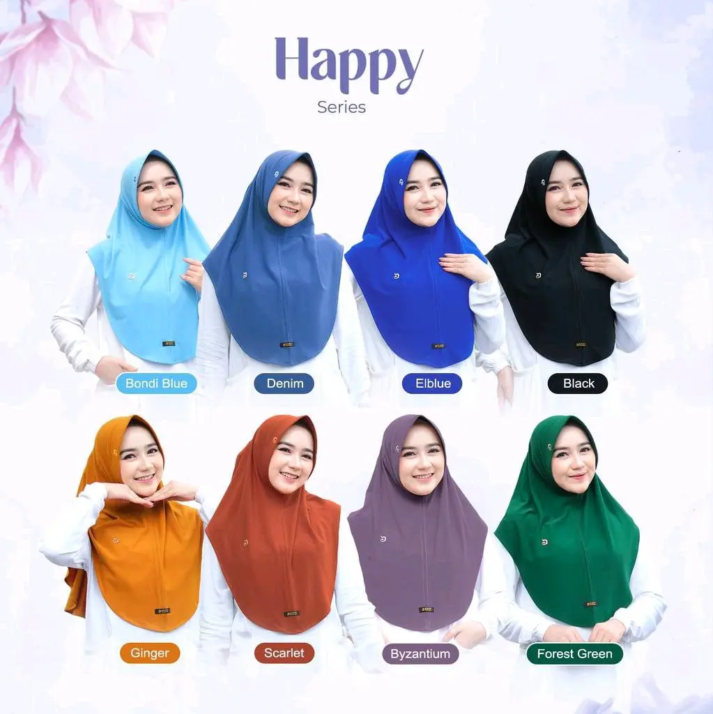 hijab instan by daffi hijab series Happy