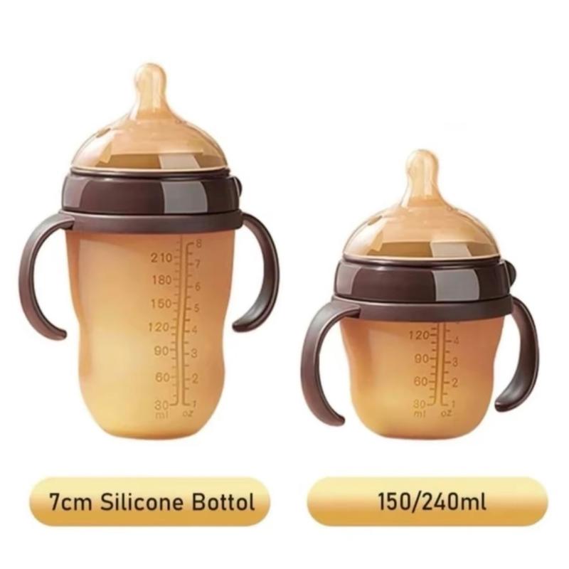 Bình sữa silicon núm ti mềm Cho Bé tặng thêm 1 núm