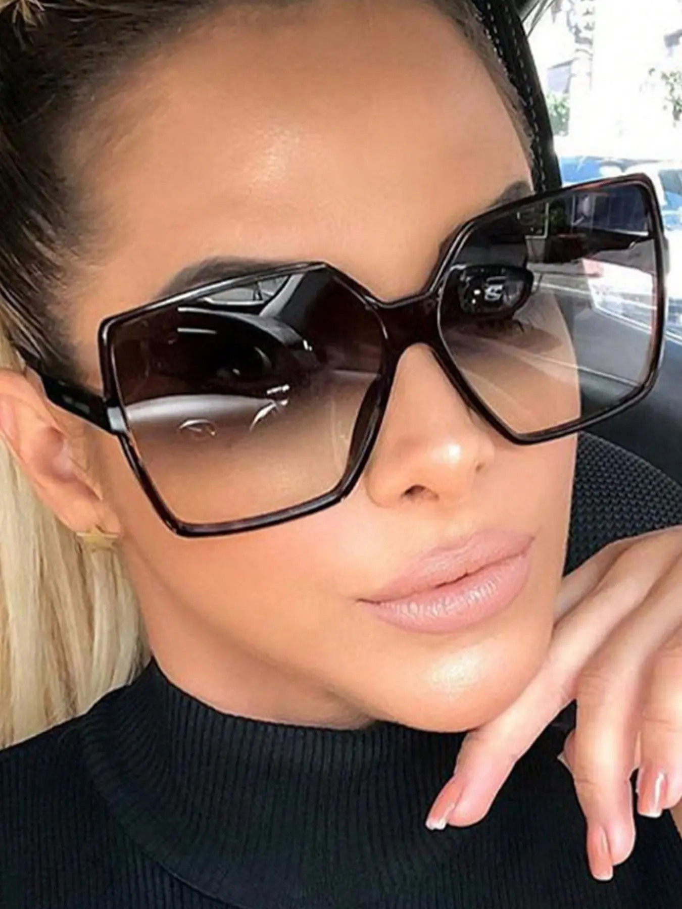 Unisex Fashionable All-match Tinted Lens Sunglasses, Trendy Casual Sunglasses for Everyday Use, Fashion Accessories for Outdoor Activities