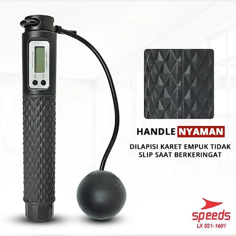 SPEEDS 2 in 1 Tali Skipping / Skipping Spring Lompat Tali Jumping Rope Dengan Tali dan Tanpa Tali Outdoor Dengan Alat Hitung Otomatis 021-1601 4