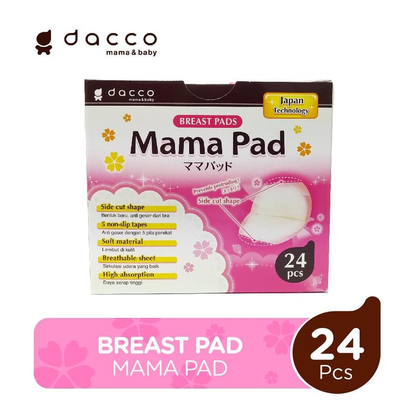 Mamapad Breastpad isi 56 / 24 pcs 3D Side Cut Shape Dacco / Mama Pad Breast Pad Premium 68 EXP 2025 0