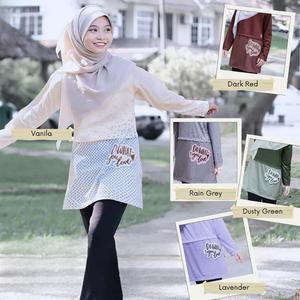 Baju-T Jersi Kanak-kanak Muslimah, Amira, Saiz: S - 5XL, Terkini pada 2025, Selesa dan Bernafas, Sesuai untuk Wanita Muslim