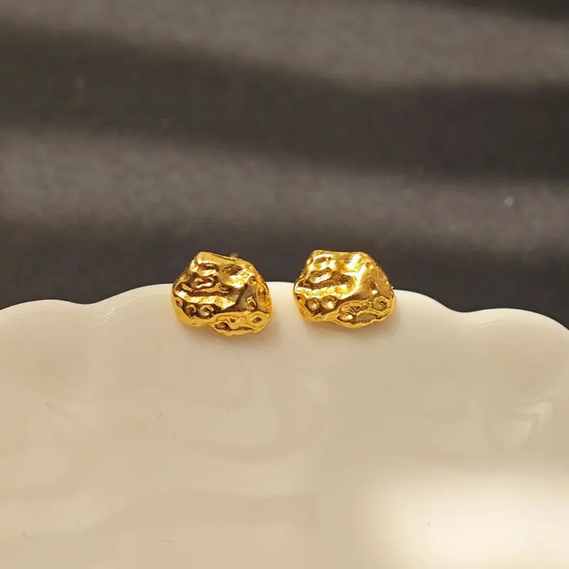 Baroque Geometric Stud Earrings Earrings Women Student Daily Engagement Ear Accessories #earringstyle #earring