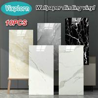 Gambar Vixplorn 10PCS Wallpaper Dinding Vinyl Lantai Marmer Lantai Bertekstur Wallpaper Dinding Stiker Lantai PVC Stiker 30x30cm Stiker Cabinet Marbel Kamar Putih Hijau - Putih-10pcs, 30*30cm dari Vixplorn official Kab. Tangerang 1 Tokopedia
