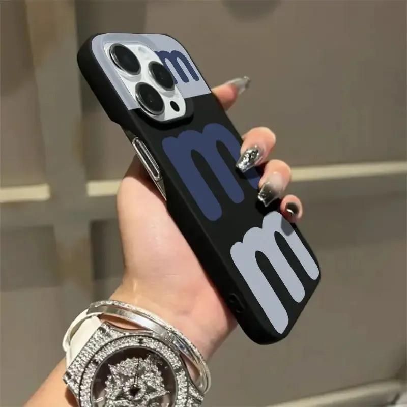 3M Letter Minimalist Fashion Trend High-end Creative Half-pack Soft Case for…