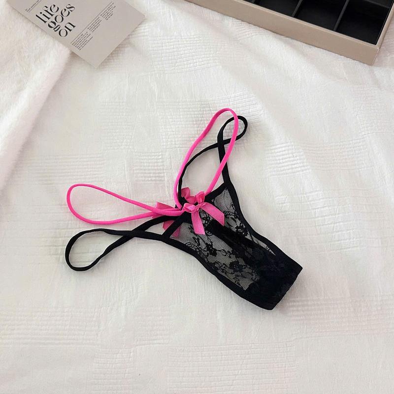 Quần Lót L.Khe Chất Ren Đính Nơ Cạp Dây Quyến Rũ, Gợi Cảm Q939 - THỦY BIKINI Nữ Women 3