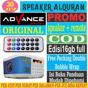 (GHANI)SPEAKER ALQURAN 30 JUZ 16GB DAN 8GB+BUKU PANDUAN/SPEAKER MUROTTAL ALQUR'AN 30 JUZ