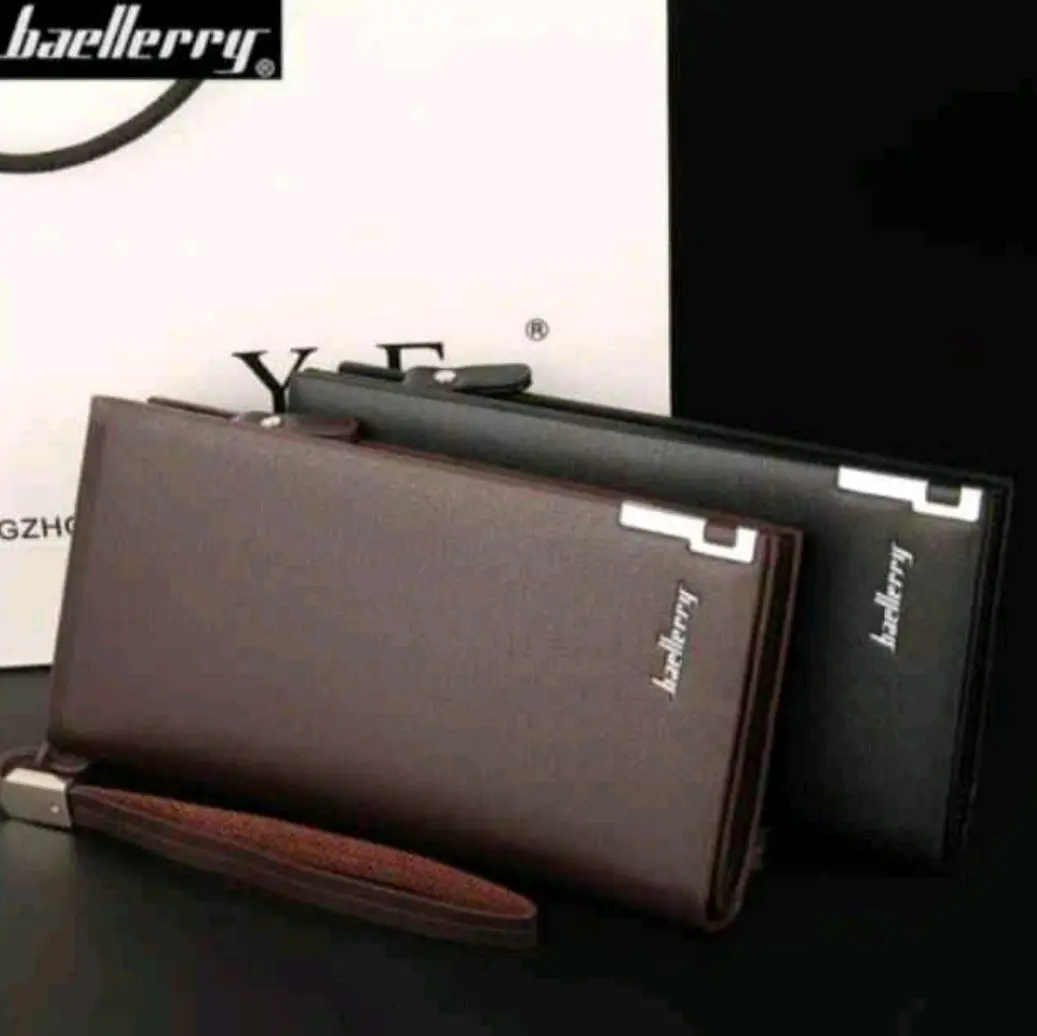 Dompet Panjang Pria Wanita Baellerry Kulit PU Dompet Panjang