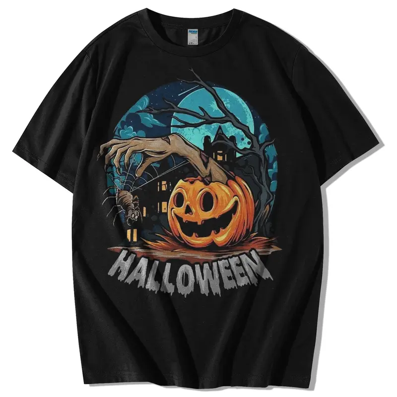 TSHIRT PUMPKIN HALLOWEEN / KAOS MUKA LABU HELLOWEEN / Kaos Halloween Hantu Original Cotton Combed 24S 2