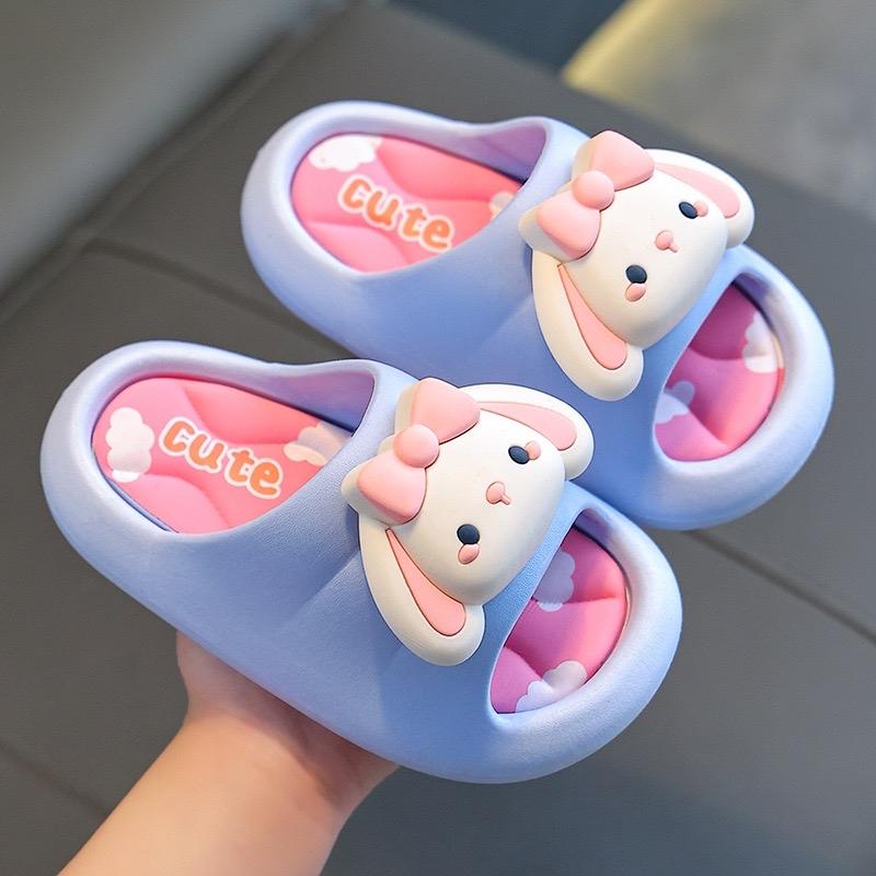 WALVA-S001 Sandal Premium Anak Perempuan Karakter Kelinci Bunny Sendal Import Nyaman Slip On Tali Belakang Keren Kekinian