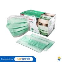 Gambar ONEMED 3PLY MASKER BEDAH KARET EARLOOP WARNA HIJAU BOX 50 PCS dari Apotek Adapotek Padangsambian by GoApotik Kota Denpasar 1 Tokopedia