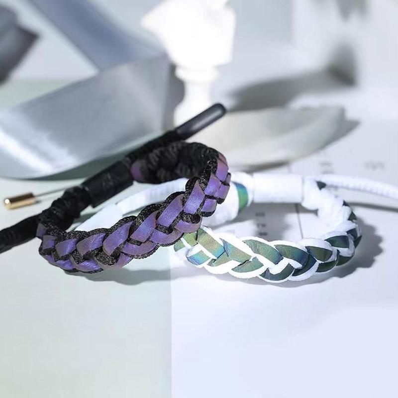 Product Introduction of Night Light Knit Braceletfashion Korean Bracelet For Women Friendship Bracelet Bracelet Handmade Woven Bracelet 18