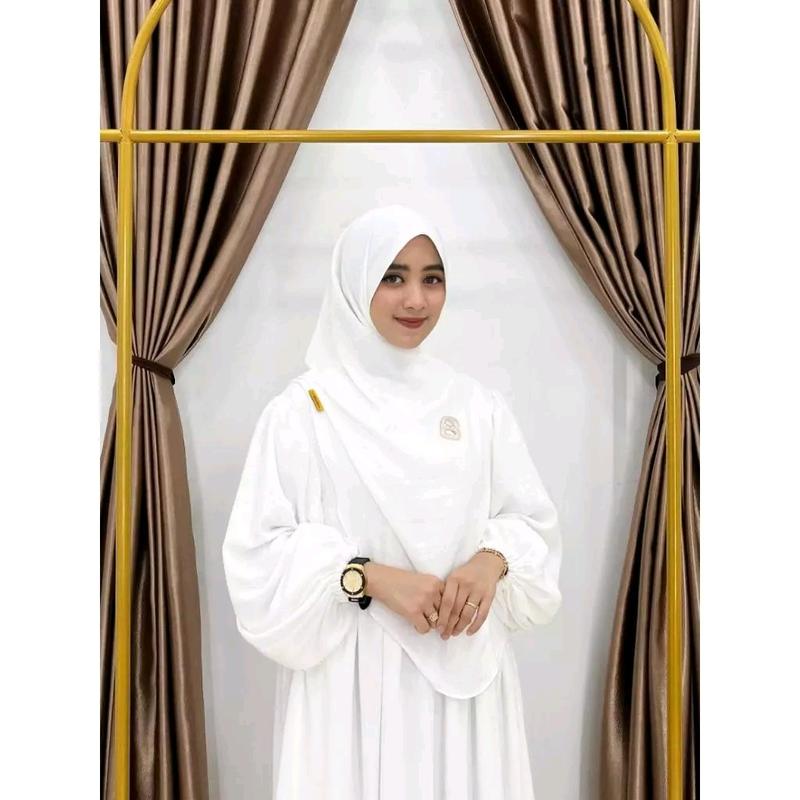 GAMIS ABAYA SET HIJAB SYAR'I BAHAN CRINKLE AIRFLOW PREMIUM MUSLIM PANJANG 4