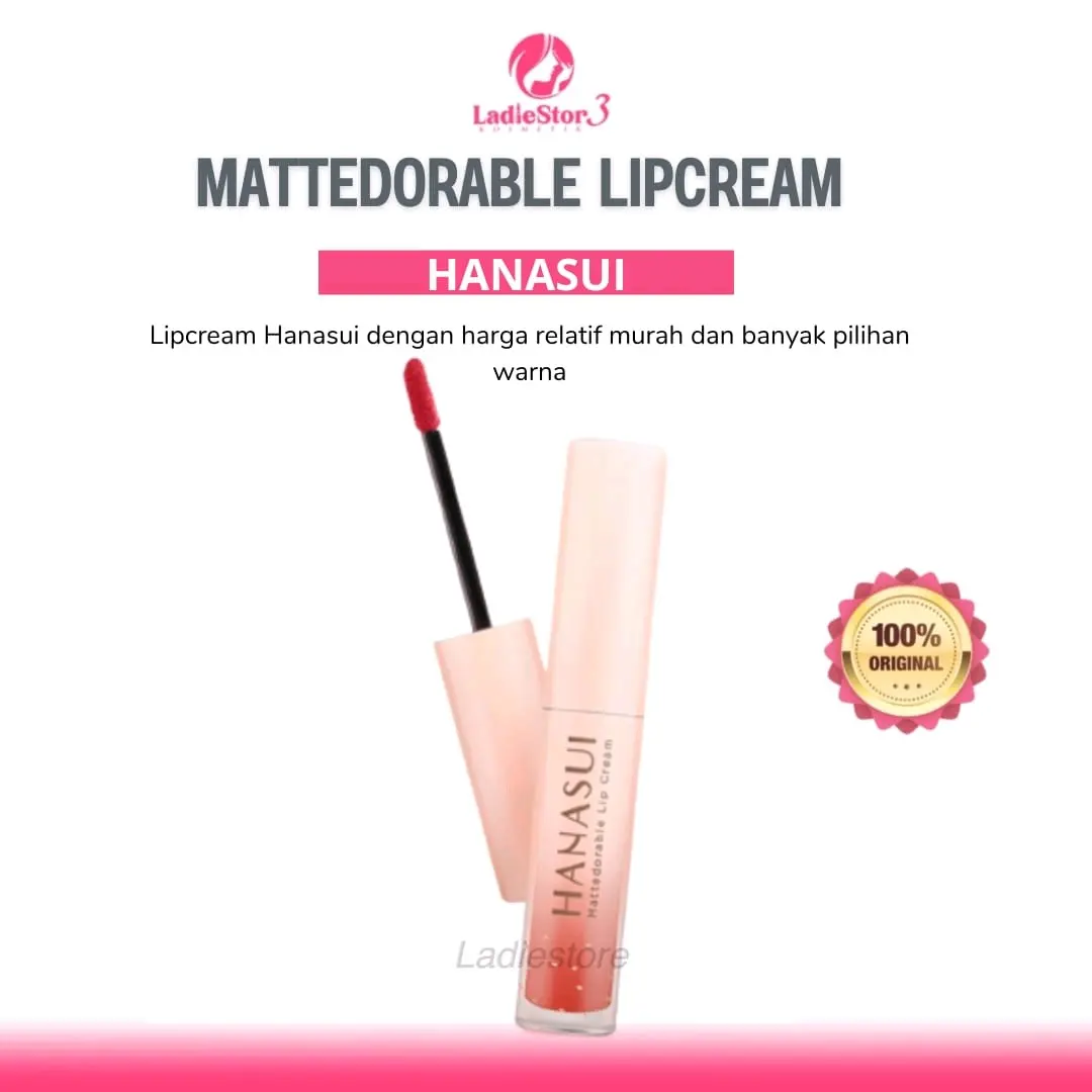Hanasui Mattedorable Lipcream Ringan
