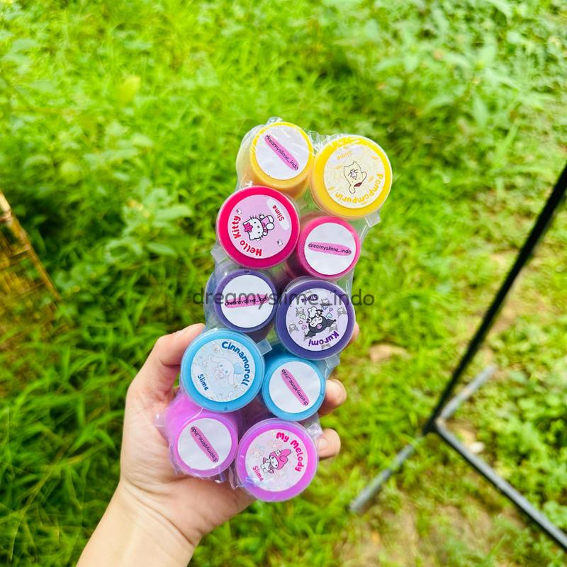 (10 PCS) SLIME SANRIO 25ML MURAH 10BJ/SANRIO SLIME KUROMI CINNAMOROLL MELODY HELLO KITTY POMPOMPURIN Squishy Toys 4