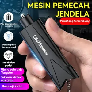 Palu Mobil Urgen Kaca Pemecah - Alat Selamat Multi-Fungsi LED & Peluit, Anti Pecah Sembelit Sabuk Pengaman, Model [Model Name] Panjang [Panjang cm], Lebar [Lebar cm]