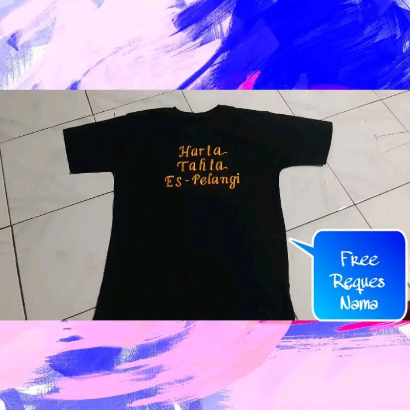 kaos dewasa tangan pendek bisa Riquest bordil nama sendiri bahan caton combat