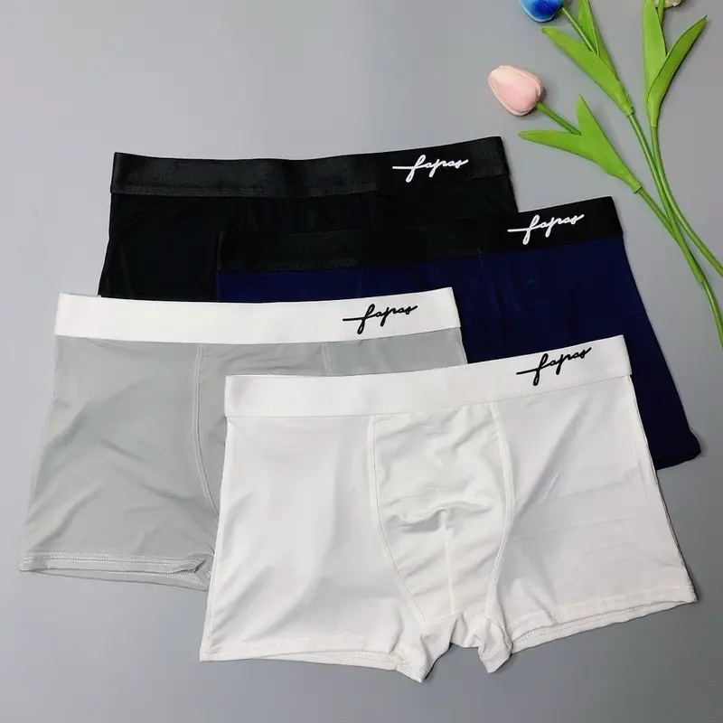 [Mua 6 tặng 1] Quần Sịp Đùi Nam Quần boxer Chữ Ký Cạp Dệt  Chất Vải Thun Lạnh Co Giãn Đa Chiều Quần boxer/quần Menswear 0