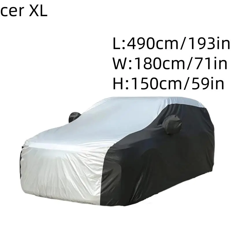 Car Cover, 1 Count Car Body Cover, Car Protective Cover, Car Exterior Accessories for Car Parking, Universal Car Cover for Outdoor Use 1