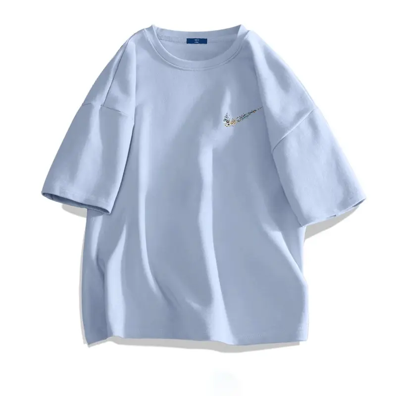 NADHIPPTARA T Shirt Baju Pria Oversize Lengan Pendek Kaos Branded NIKEE T-Shirt Pria Kaos Cowok Distro Original 100% | Kaos Krim Pria Wanita Kekinian  Combed 30s 6