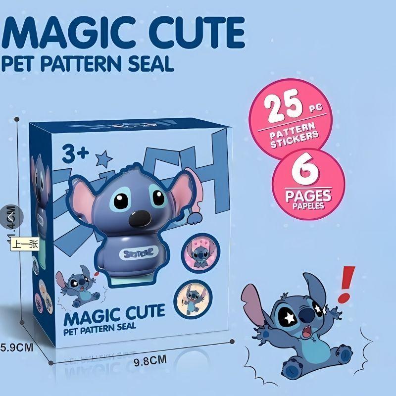 Đồ Chơi Con Dấu Dán nhãn Hình Kuromi, Gấu Dâu Dễ Thương Và 100 Miếng Dán Cho Bé Thoả Sức Sáng Tạo 4