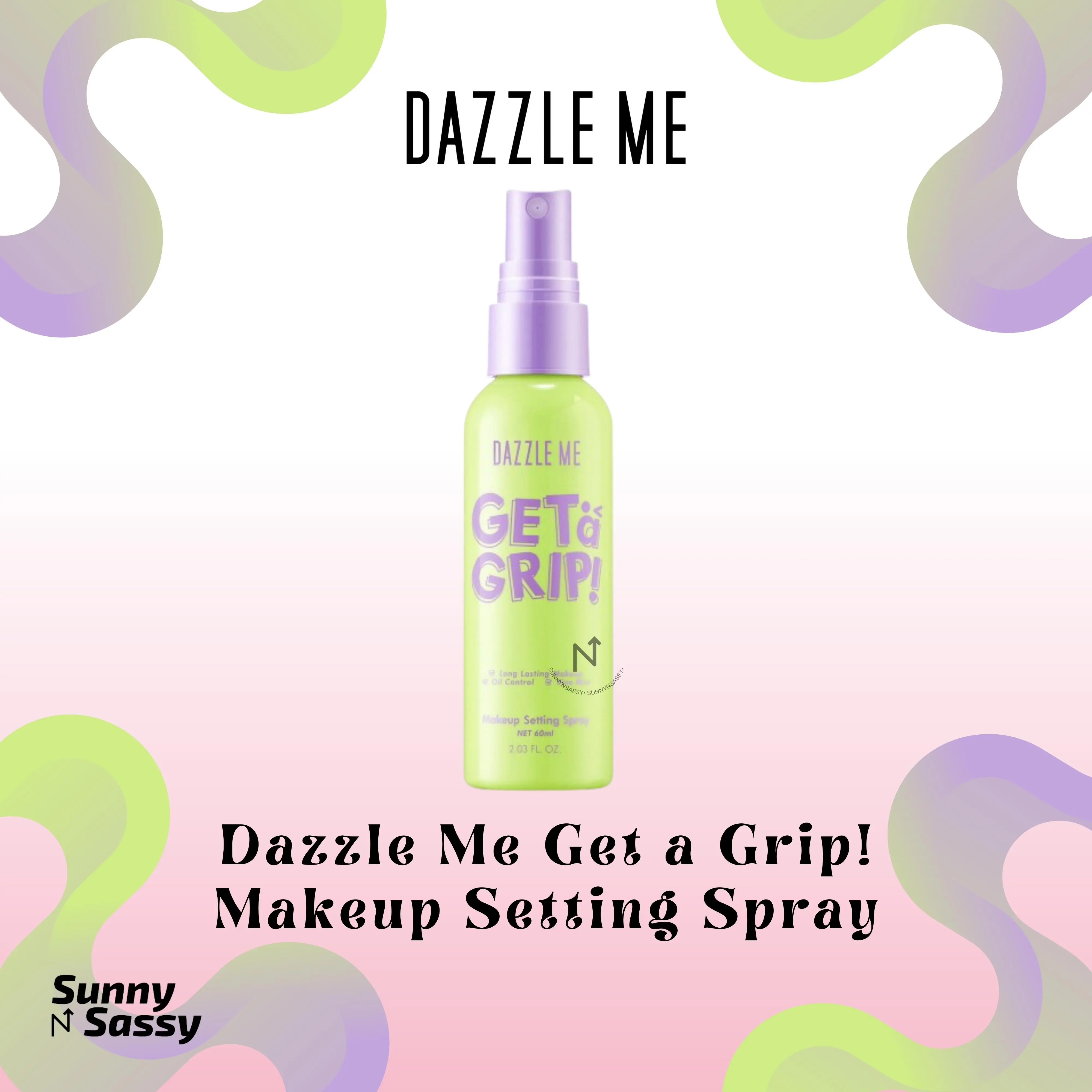 DAZZLE ME Get a Grip Makeup Setting Spray