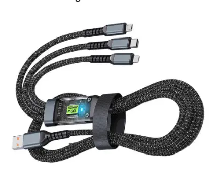 Dây Cáp Sạc 3 Trong 1 Dài 1.2m/2m Đa Chức Năng (Có 4 Loại) 5
