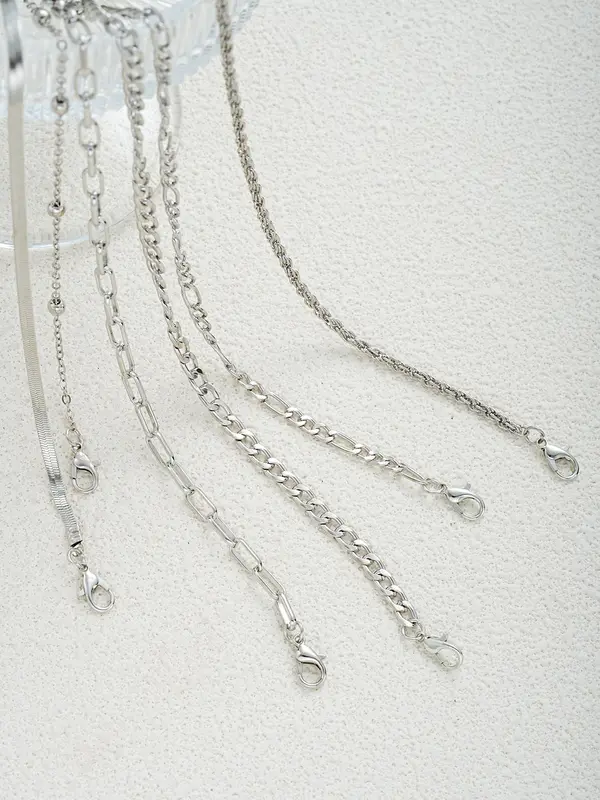Women's Boho Style Minimalist Anklets, 6pcs/set Fashionable Retro Anklets for Women & Girls, Trendy All-match Vintage Body Jewelry As Gift for Summer Decor 7