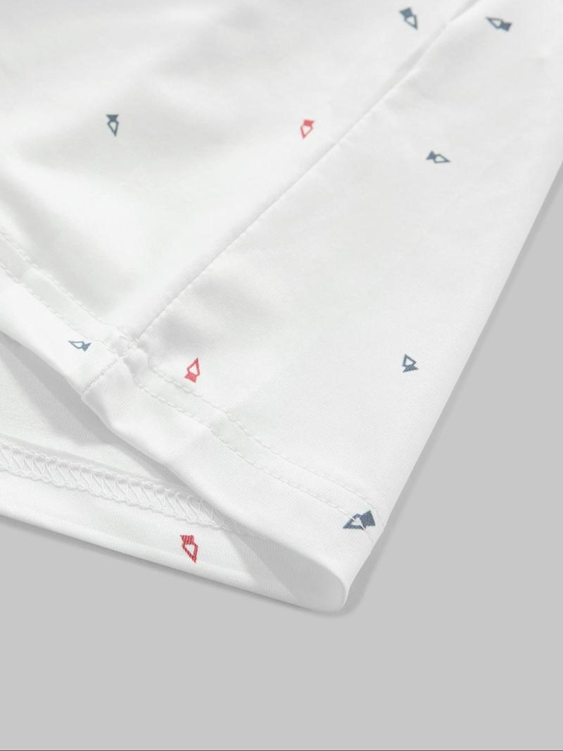 Product Introduction of 【Plus Size】 Ditsy Floral Print Polo Shirt, Regular Fit Casual Short Sleeve Collared Top for Summer, Men's Clothes for Daily Wear, Tropical 5