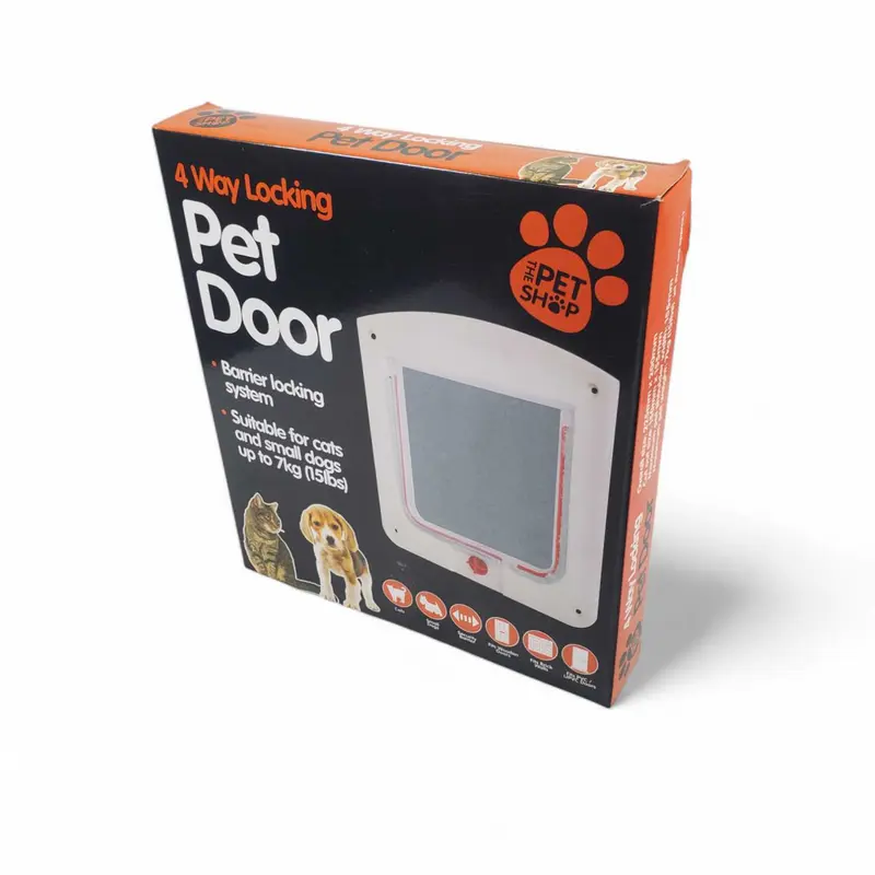 Pintu Masuk Kucing Magnetic Flap Door 4 Way Lock Pet Door 7