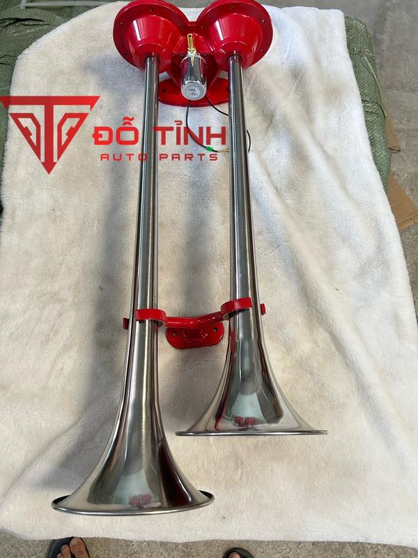 Còi hơi ô tô Thái Lan. Còi Thái dúi 2 loa âm thanh khủng cho xe có bình hơi.