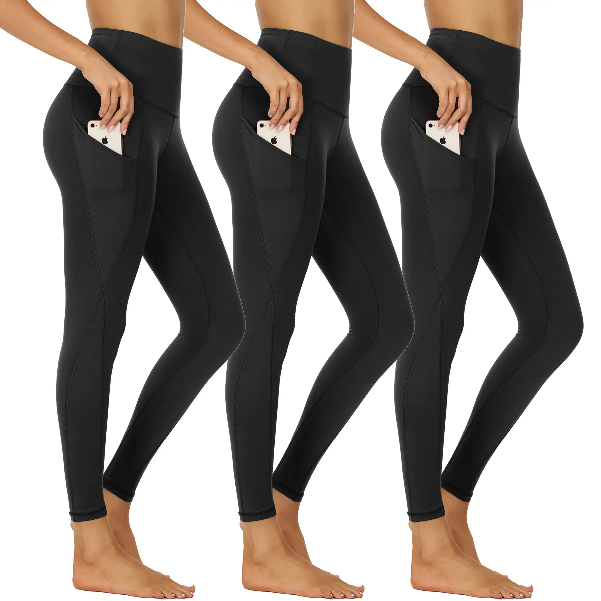 Showitty 3 Pack High Waisted Yoga Pants Winter Warm Workout Leggings