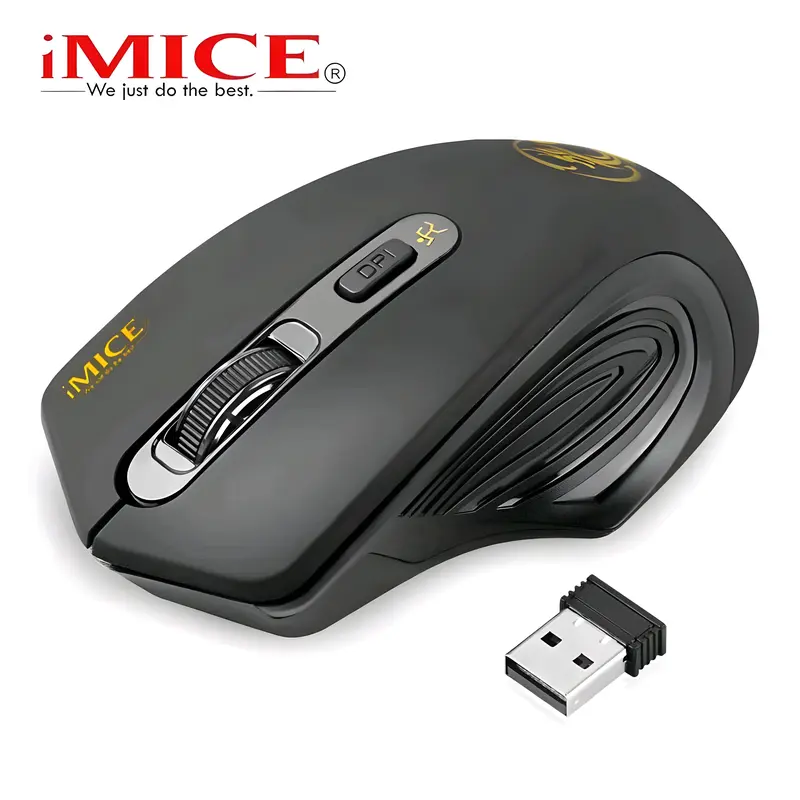 Mouse Gaming Wireless iMICE 2.4GHz 2000 DPI Tanpa Kabel Pc Komputer Laptop Nirkabel 0