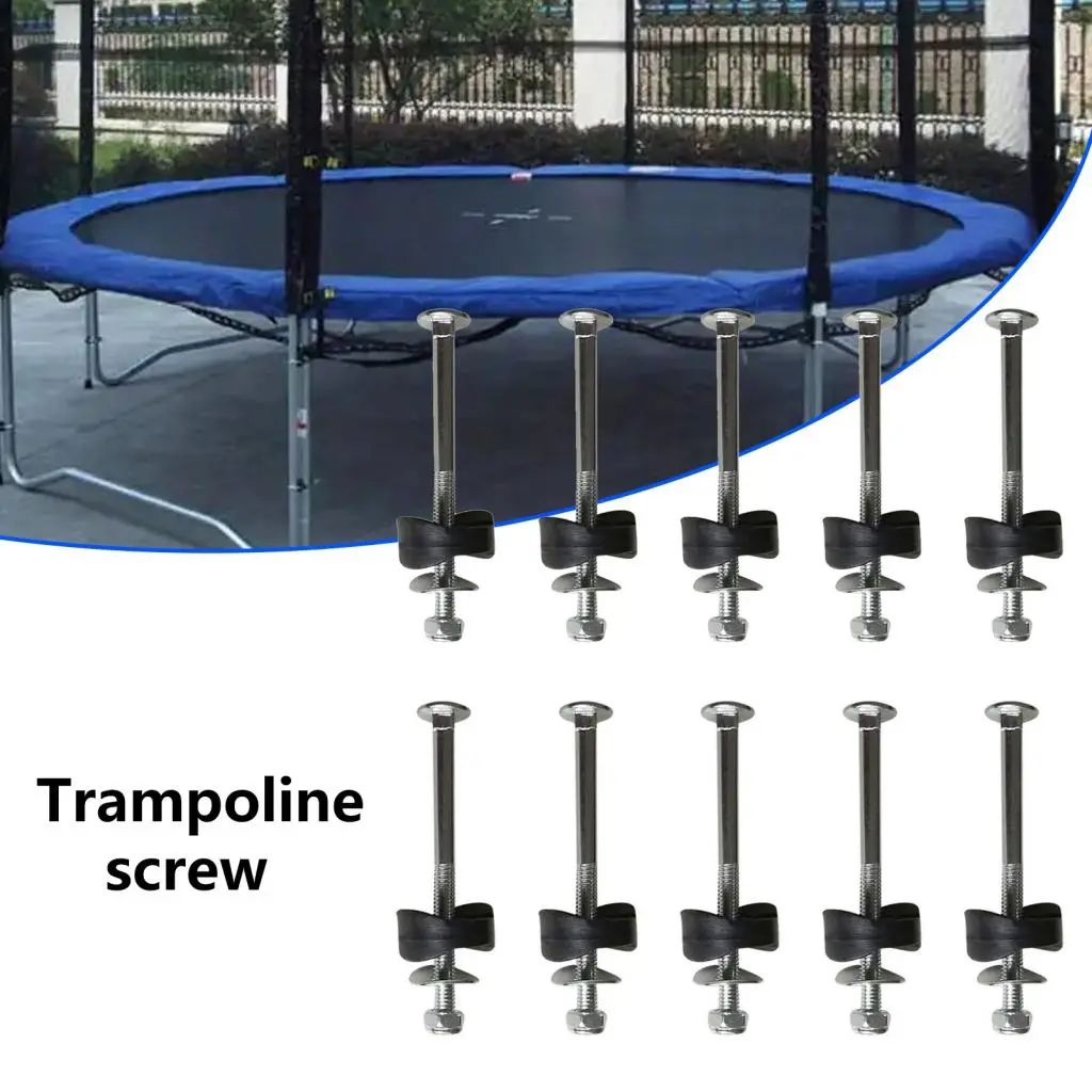 Heribar Trampoline Nut Hard Multiple Simple Installation Trampoline Fixers Sturdy for Trampoline