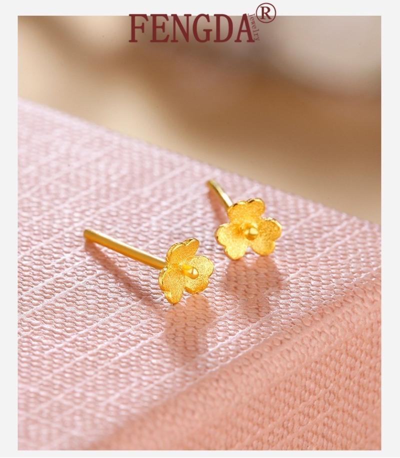 Product Introduction of Cod Small Flower Stud Earrings Simple Special-Interest Design Mini Small Flowers Earrings  MLER508 Gold 19