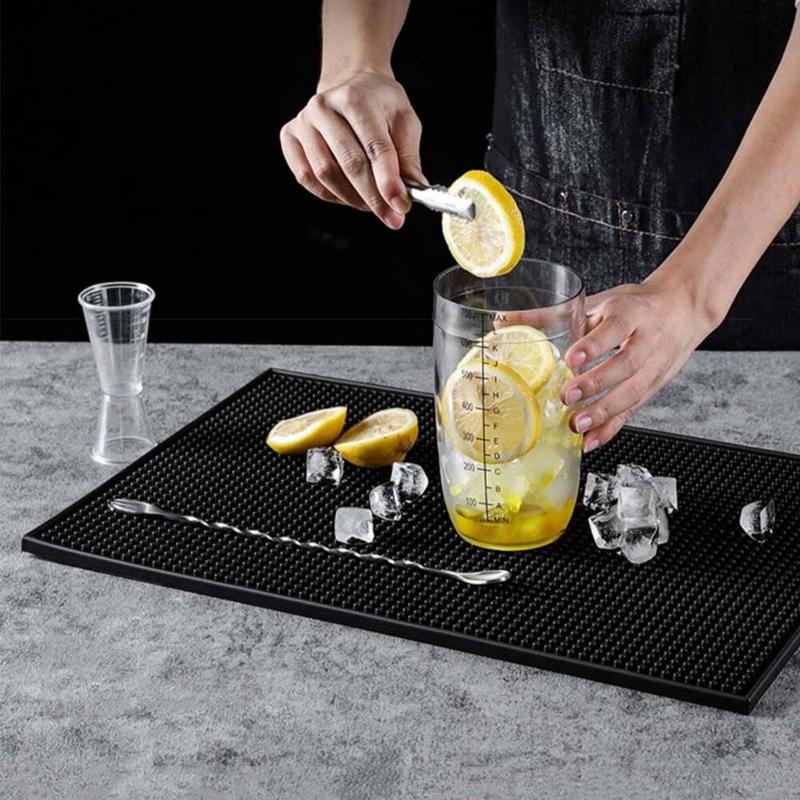 Product Introduction of [TK ขายร้อน] Bar mat แผ่นยางกันลื่น แผ่นรองบาร์ แผ่นรองเคาเตอร์บาร์ บาร์แมท แผ่นยางรองเชคเกอร์ สามารถใช้เป็น บาร์เทนเดอร์กาแฟ ชา กันน้ำ  แผ่นยางรองกาแฟ 5