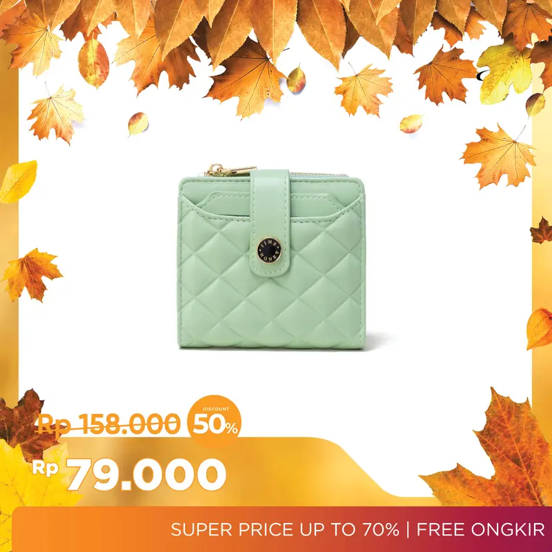 Jims Honey Dompet Lipat Tiwy Wallet Freebox Kulit Uang Wanita 1