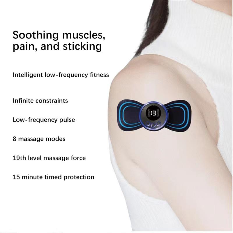 Product Introduction of EMS Pulse Neck Massager Sticker Tens Cervical Massageador Back Masajeador Patch Muscle Stimulator Pain Relief Gel Pads Stretcher 10