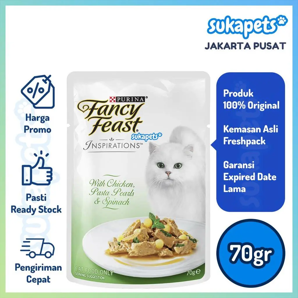 Fancy Feast Adult Cat Inspiration Chicken Pasta Spinach 70gr