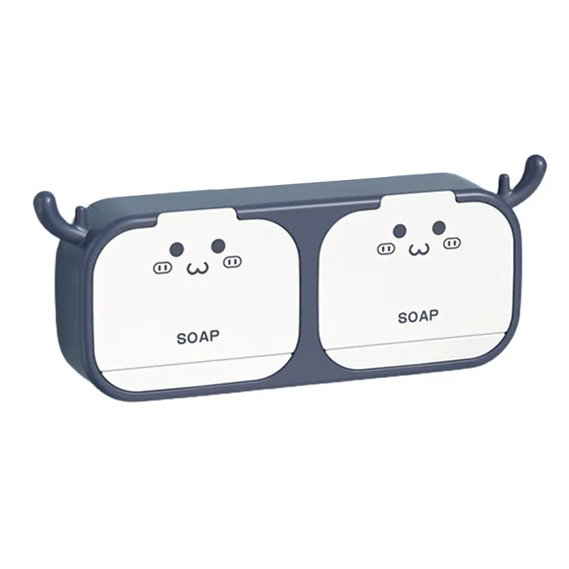 Hộp Đựng Xà Phòng Sừng, Treo Tường Cửa Đơn Và Cửa Đôi, Giá Để Xà Phòng Thoát Nước 0