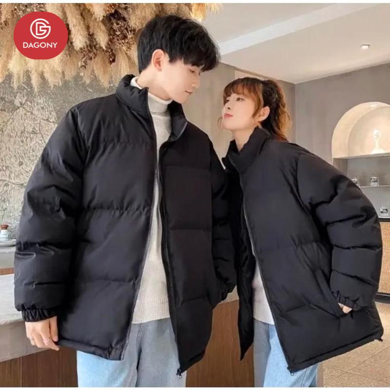 Áo khoác phao unisex nam nữ from rộng phong cách Hàn Quốc