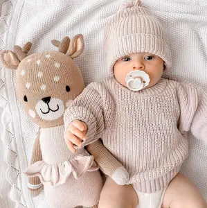 Sweater rajut bayi usia 6-12 bulan bahan super tebel premium Bayi Cewek Cowok Nyaman Lembut