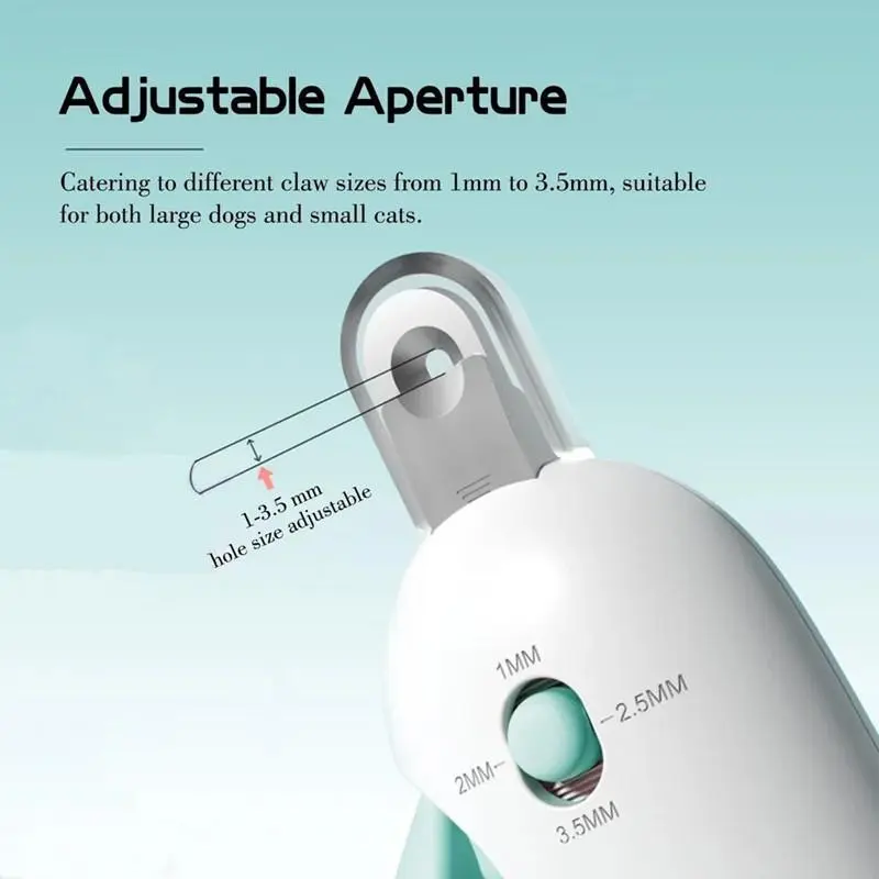 Pet Nail Trimmer, Adjustable Pet Nail Trimmer, Manicure Tools, Easy To Use, Great for Cats and Small Dogs, Valentine's Day Gift 2