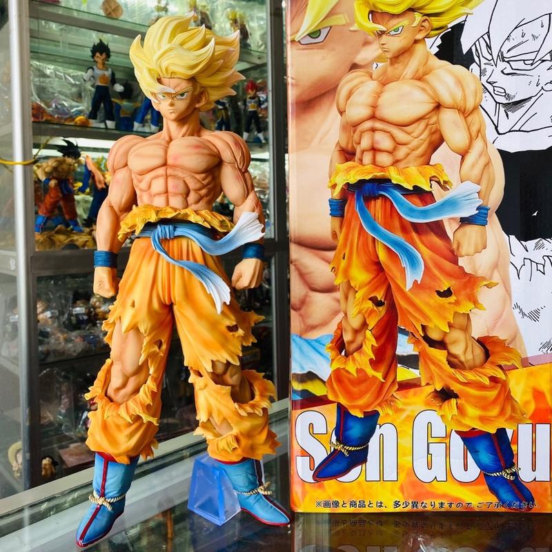 Mới- Mô hình Son Goku Ssj 43cm hàng F1 cực nét - Full box màu_ Tặng kèm back thẻ
