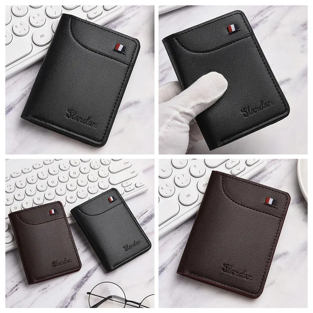 Ví Ngắn Mini, Siêu Mỏng, Thiết Kế Dọc, Cá Tính, Chất Liệu Mềm Mại, Thích Hợp Cho Nam Giới, ví đựng tiền Xu, Phong Cách Đơn Giản, C0M0