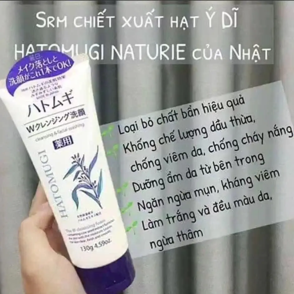 Sữa rửa mặt ý dĩ gạo Nhật Bản