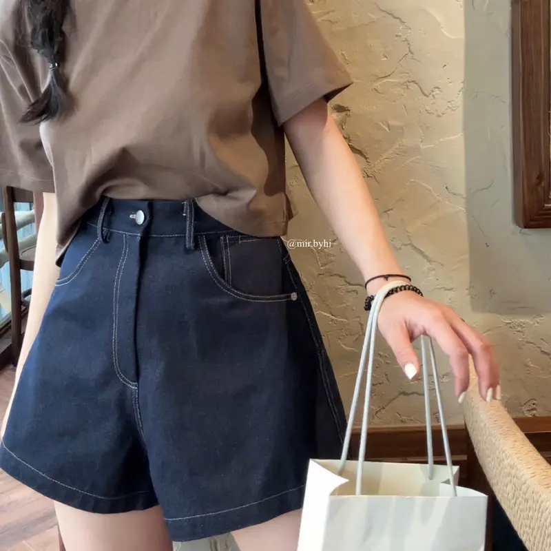 Quần đùi vải jean Pants | JEAN SHORTS | mir.byhi Nữ Denim 1