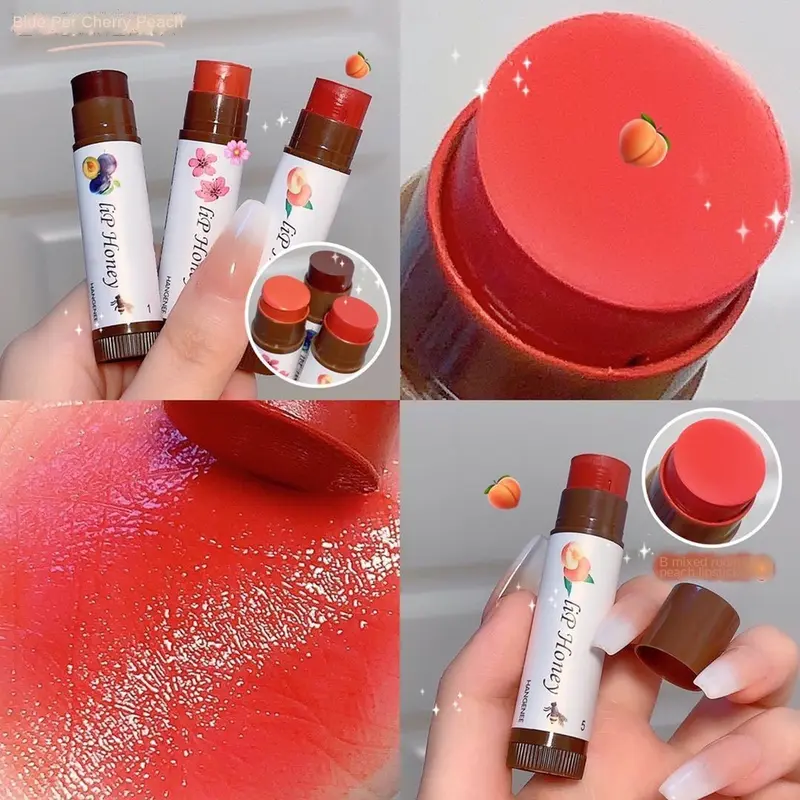 Son Dưỡng Môi, Hương Trái Cây, Dưỡng Ẩm, Dưỡng Ẩm, Nuôi Dưỡng, Đường Viền Môi Khiến Mờ, Không Màu, Son Dưỡng Môi Đổi Màu Tre Nữ Cosmetic 4