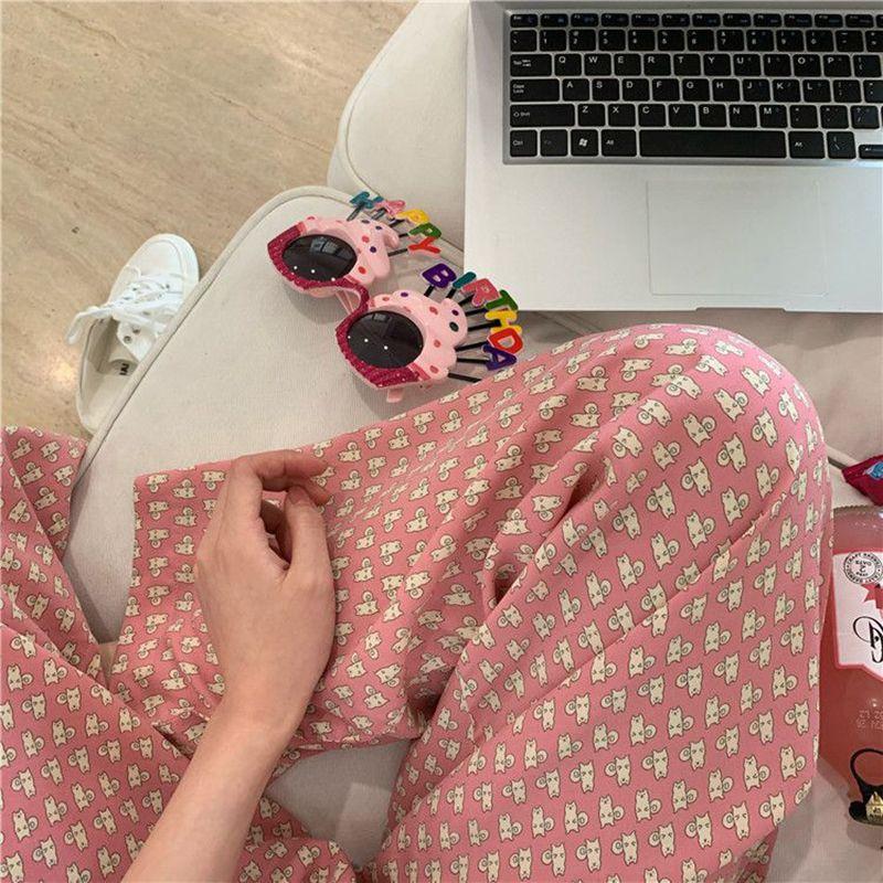 Product Introduction of Quần Ngủ Hoạt Hình Nhật Bản, Phong Cách Hello Kitty Ins, Quần Chống Muỗi Sớm Cho Nữ Sinh, Quần Thường Ngày Ký Túc Xá Dễ Thương, Quần Đi Bộ Women Áo Top 31