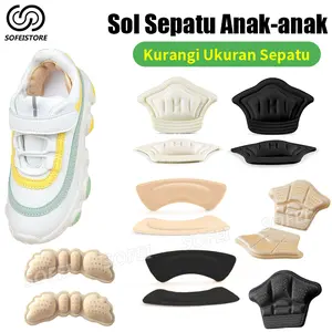 【SOFEISTORE】Sol Sepatu Anak-anak Mengurangi Ukuran Sepatu Anti Selip Tambalan Tumit Sol Busa Yang Menebal